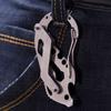 Outdoor Carabiner Clip Multi-Function Wrench Stainless Steel Edc Keychain Bottle Opener Portable Pocket Tools