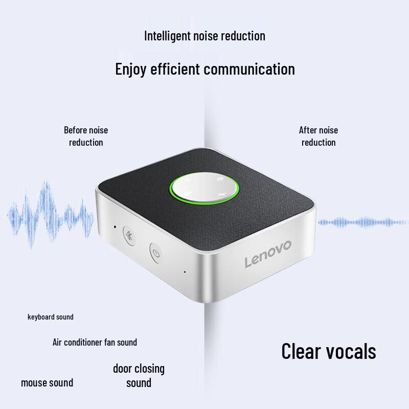 Lenovo MCP01 Беспроводной Bluetooth всенаправленный микрофон для видеоконференций (Китайская версия)