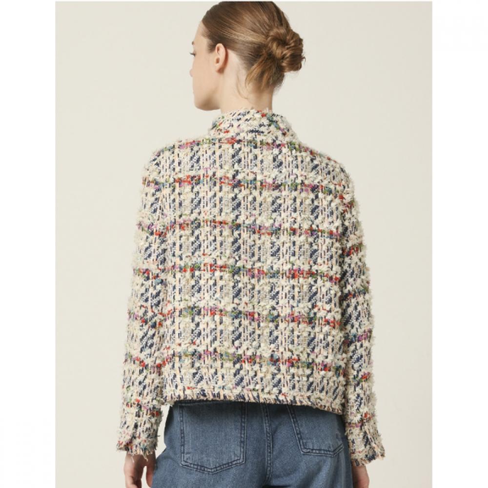 Son Jung Wan Color Mix Pocket Tweed Jacket Zjk6363180