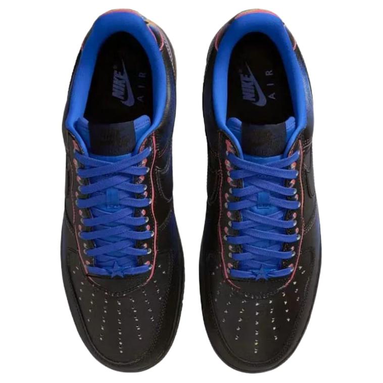 Nike Кроссовки мужские Nike Air Force 1 Low Heat Map Черный с Голубым Гонщиком IB6834-001