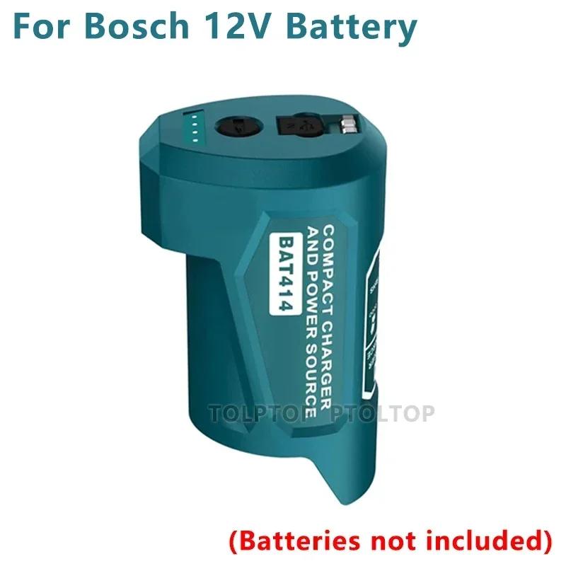 Зарядное устройство-преобразователь аккумулятора Для Milwaukee Для Makita Для Bosch 10,8 В 12 В Аккумулятор Порт USB DC Выход Портативный Адаптер Питания