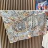 High-end 91 square scarves 111 silk scarves, femininity versatile pony decorative scarves, gift-giving gifts