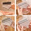 Flower Kalimba Thumb Piano Transparent Thumb Pianos  for Beginners Keyboard Instrument