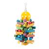 Parrot Toy Bird Toys Hanging Wooden Toy Parrot Swing Suitable for Parrots and Birds