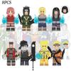 Узумаки Наруто 8 шт. Минифигурки Строительные блоки Детская игрушка для фанатов Подарки Декор Стол