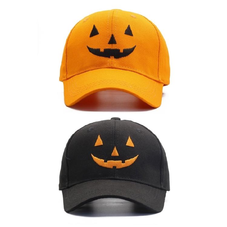 Halloween Baseball Hat for Kids Adult Festival Embroidered Pumpkin Faced Hat Punk Hiphop Hat Holiday Celebrate Party Hat