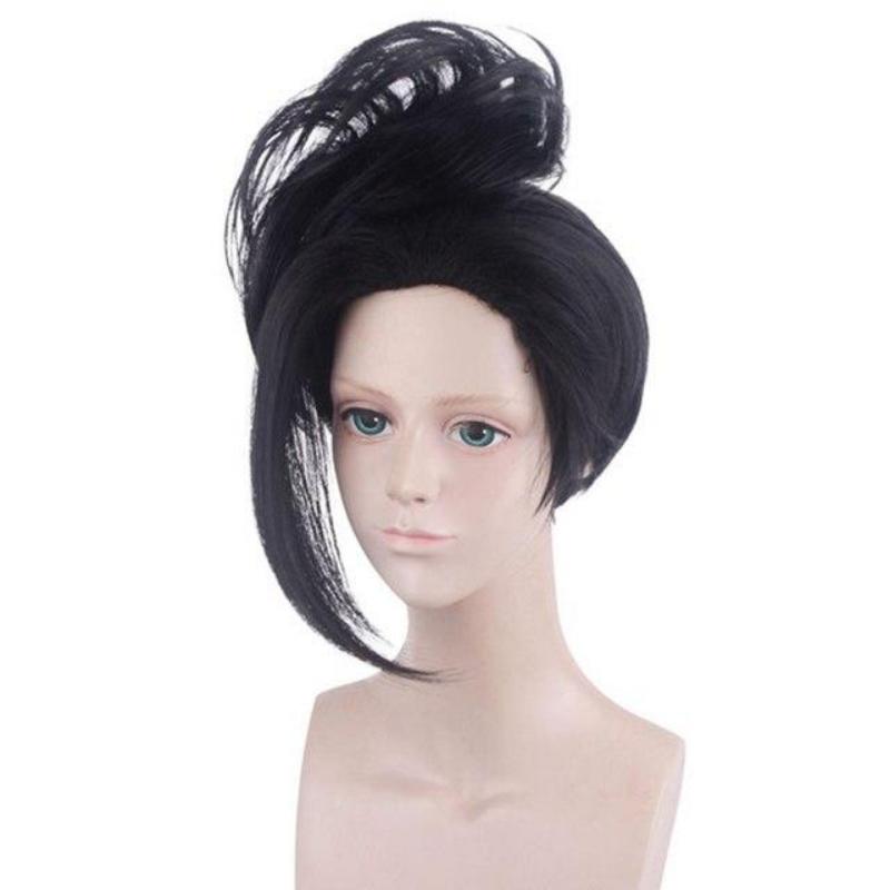 Аниме 35 см My Hero Academia Baku no Hero Momo Yaoyorozu короткий черный хвост термостойкие костюмы для косплея парик