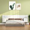 VidaXL Headboard with Cabinets White Engineered Wood 3115708