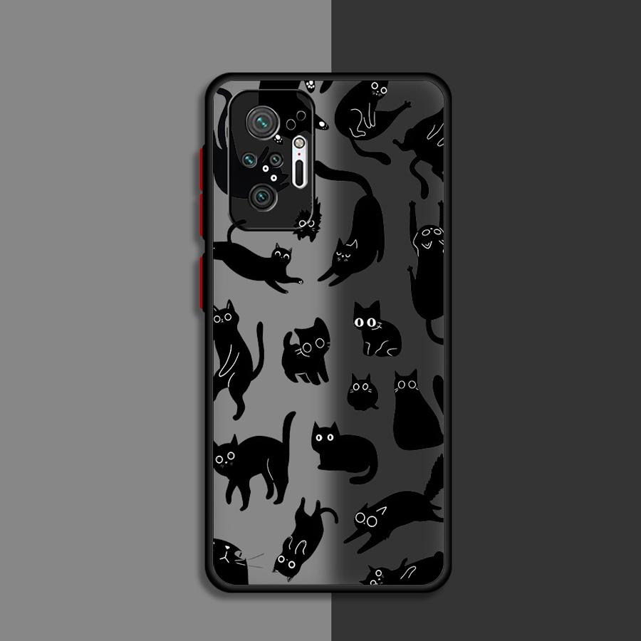 Чехол для Xiaomi Redmi Note 14 10 11 12 13C A4 14C 9S 13 Pro Plus Funda Задняя крышка телефона Милый мультяшный кот