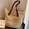 Holiday Wind Woven Bag Lazy Wind Woven Bag Large Capacity Casual All-in-one Beach Shoulder Bag