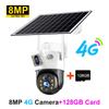 V380 Dual Lens Wifi 4G Sim Camera Solar Panel Outdoor Low Powered Cam Color Night Vision PIR Alarm Two Way Audio Solar CCTV IP Camera