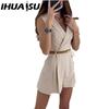 IHUASU Style Commuter Suit Jumpsuit Woman
