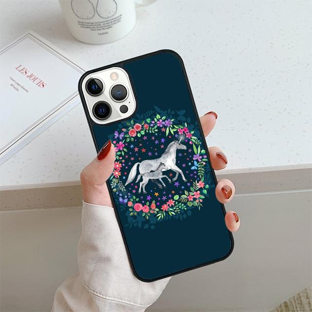 Чехол для телефона с узором Лошадь Пони Для iPhone 17 Air 14 15 16 13 12 Чехол Для Apple 14 15 16 Pro Max Plus Coque