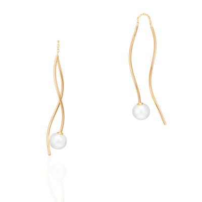 Серьги из желтого золота 10 карат 111826153002 4℃ (4 ℃) (YG)
