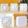Novelty White Square 60-Minutes Mechanical Timer Reminder Counting for Kitchen