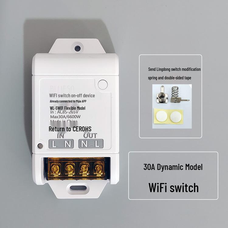 Умный выключатель с голосовым управлением Xiaoai: Беспроводной пульт дистанционного управления и освещение по таймеру