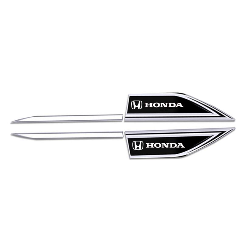KYC2 Car Body Protective Sticker Car Fender Side Blade Badge For Honda Civic xrv hrv crv brv City Accord Fit Jazz Insight