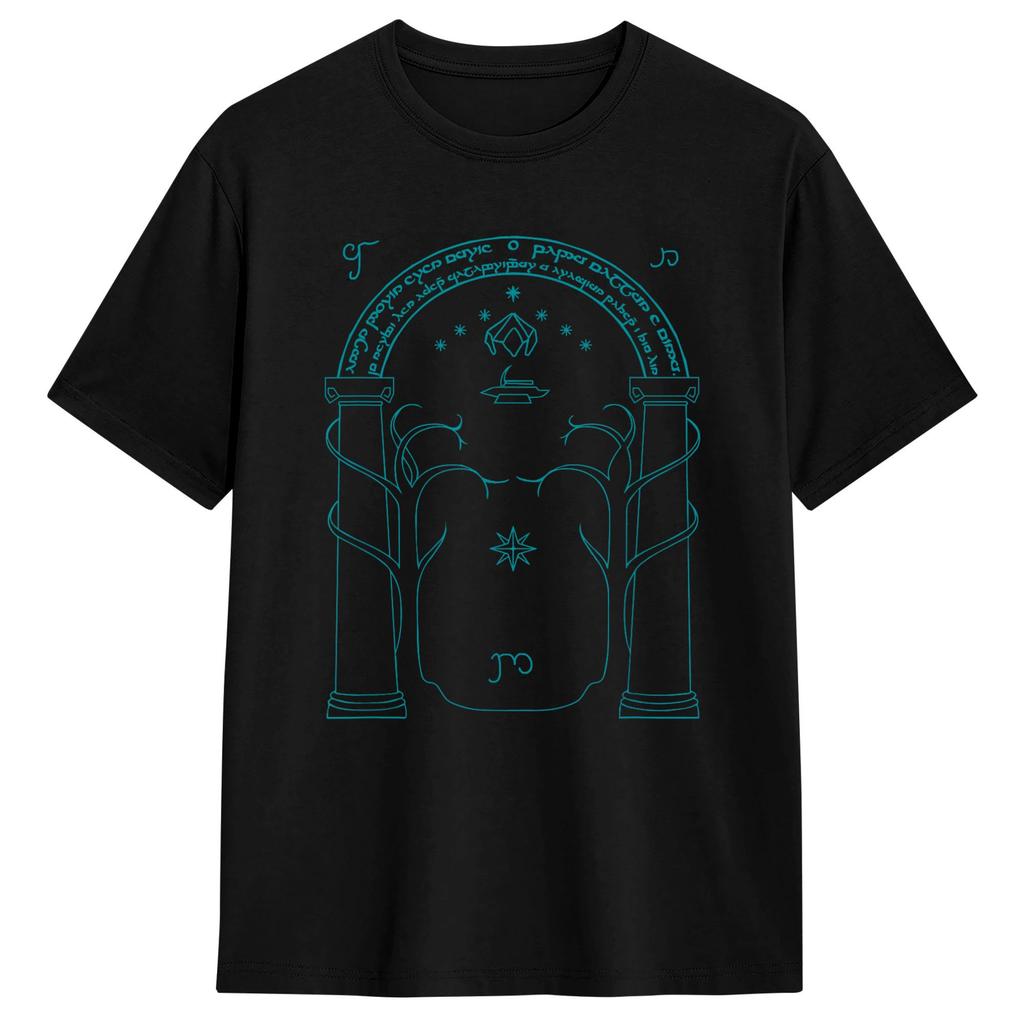 LOTR Tower of Mordor Unisex T Shirts Humor Tees Short Sleeve Crew Neck TShirts Cotton Adult Clothing