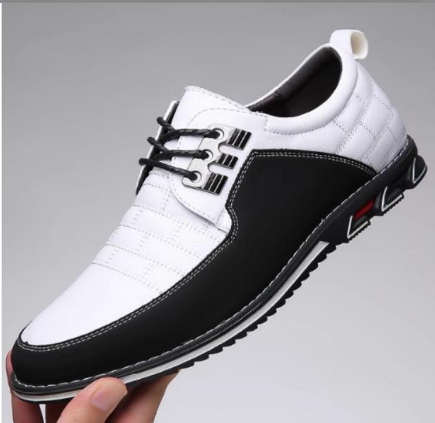 Men Business Casual Shoes Lace-up PU Leather Shoes Plus Size Formal Sneakers for Men Wedding Party Office Oxfords Dress Shoes 53