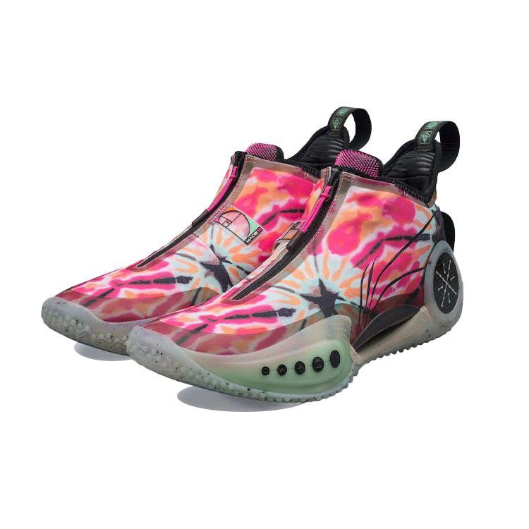 Li-Ning Мужские кроссовки Way of Wade 9 Florida Розовый Белый ABAR119-9
