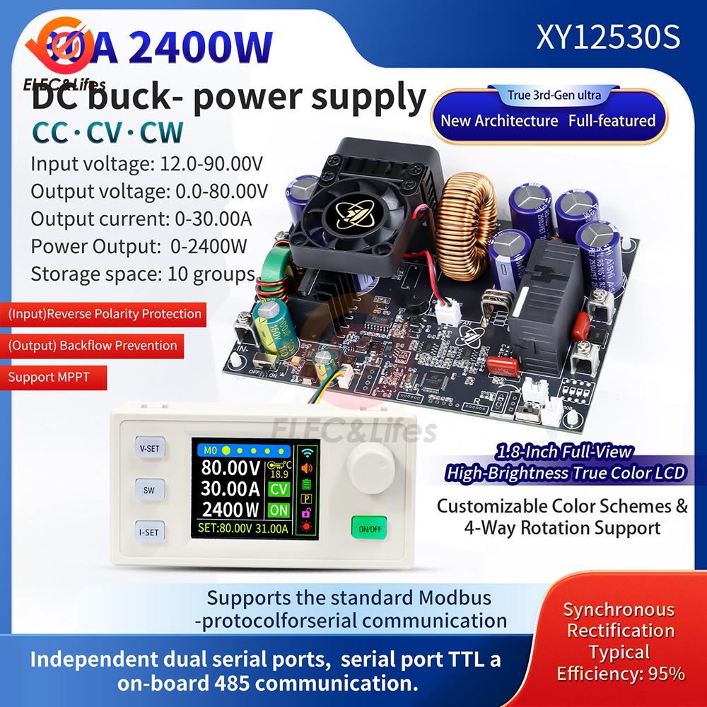 Industrial DC-DC Buck Module 11-111V 1711W 11-91V 1111W 11A Adjustable Step-Down Power Supply Module With Smart PWM Cooling