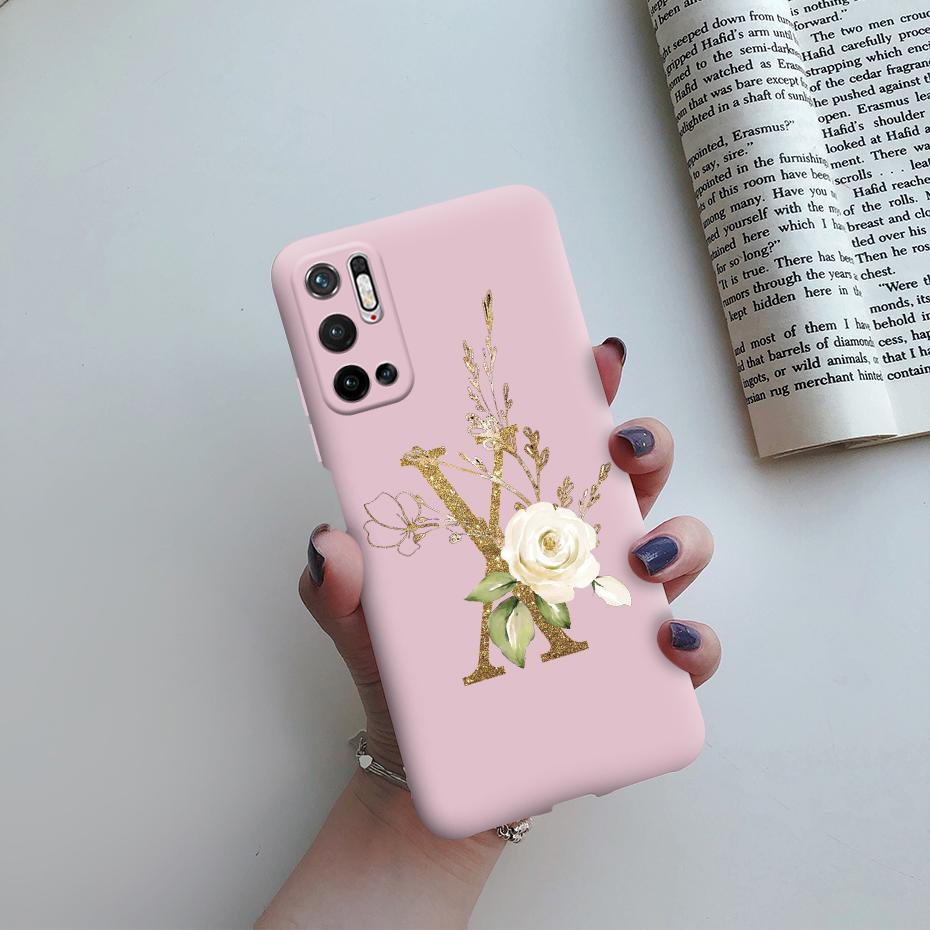 Чехол для Xiaomi Poco M3 Pro 5G Чехол для Poco M3 Pro 5G Милые буквы Мягкий силиконовый чехол для телефона для Xiaomi Poco M3 PocoM3 M 3 Pro