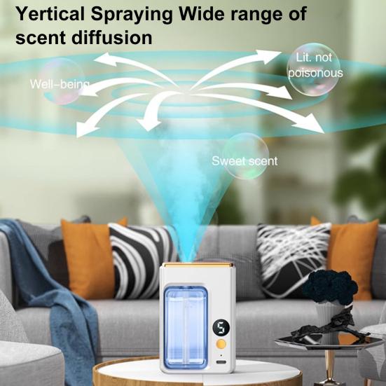 Aromatherapy Diffuser Rechargeable Essential Oil Humidifier Large Spray Volume Wall Desktop Installation Bathroom Deodorizer Air Freshener