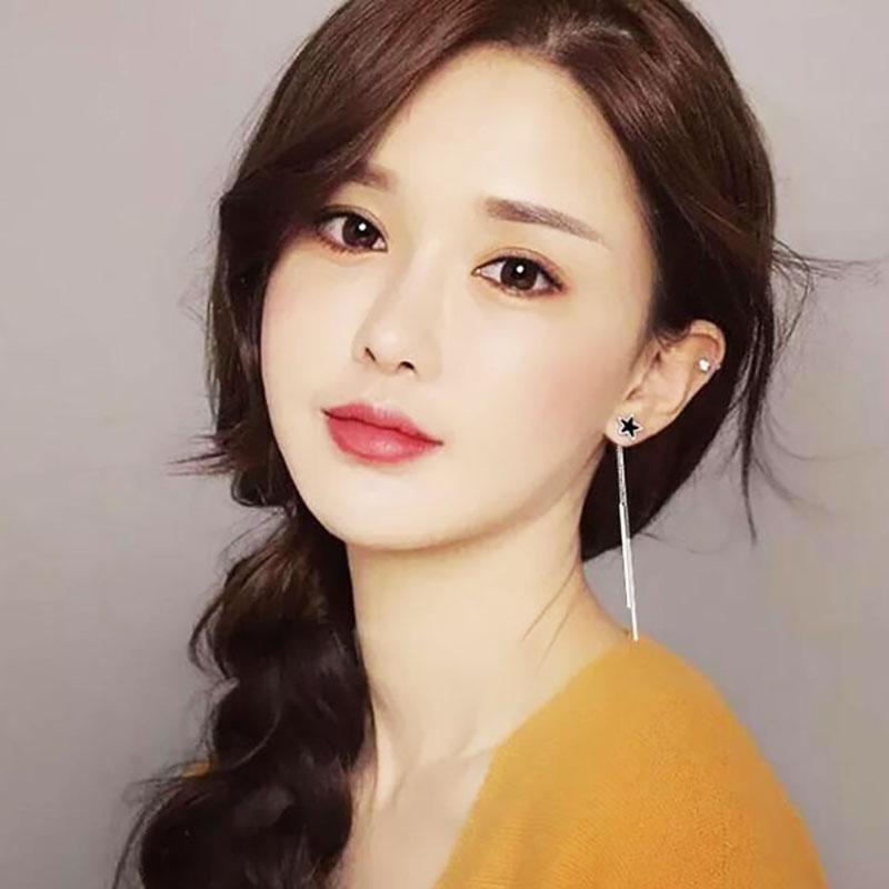 Новые геометрические треугольные длинные серьги-капли с кисточками для женщин в минималистичном стиле, длинные висячие серьги Oorbellen