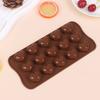 1Pc 15 Hole Three-Dimensional Heart-Shaped Silicone Mold Diy Chocolate Ice Grid Mousse Mold Soft Candy Baking Mold