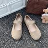Модные Повседневные Балетки для Улицы 2025 Горячая Распродажа Обувь Женская Мэри Джейн Женские Балетки Женские С Круглым Носком Ремешок с Пряжкой Мягкая Подошва Женская Обувь