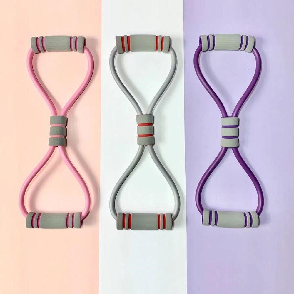 Bolded 8-shaped Stretcher TPE Tube Yoga Elastic Band Household Tension Rope Back Muscles