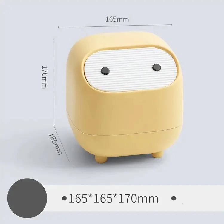 Настольный мусорный бак, креативный милый настольный мусорный бак, маленькая трубка, мусорный бак для комнаты, мини-столик, пластиковое мусорное ведро, пресс, ведро для хранения автомобиля