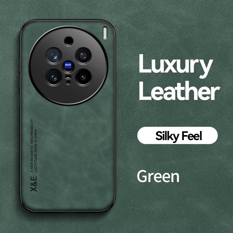 KEYSION Роскошный ретро чехол из искусственной кожи для VIVO X200 X200 Pro 5G Мягкий силиконовый + противоударный чехол для телефона из ПК для VIVO X200 Pro