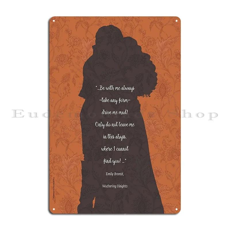 Wuthering Heights Pages London Published Edition Metal Wall Decor Club Plaques Designer Garage Tin Sign Poster