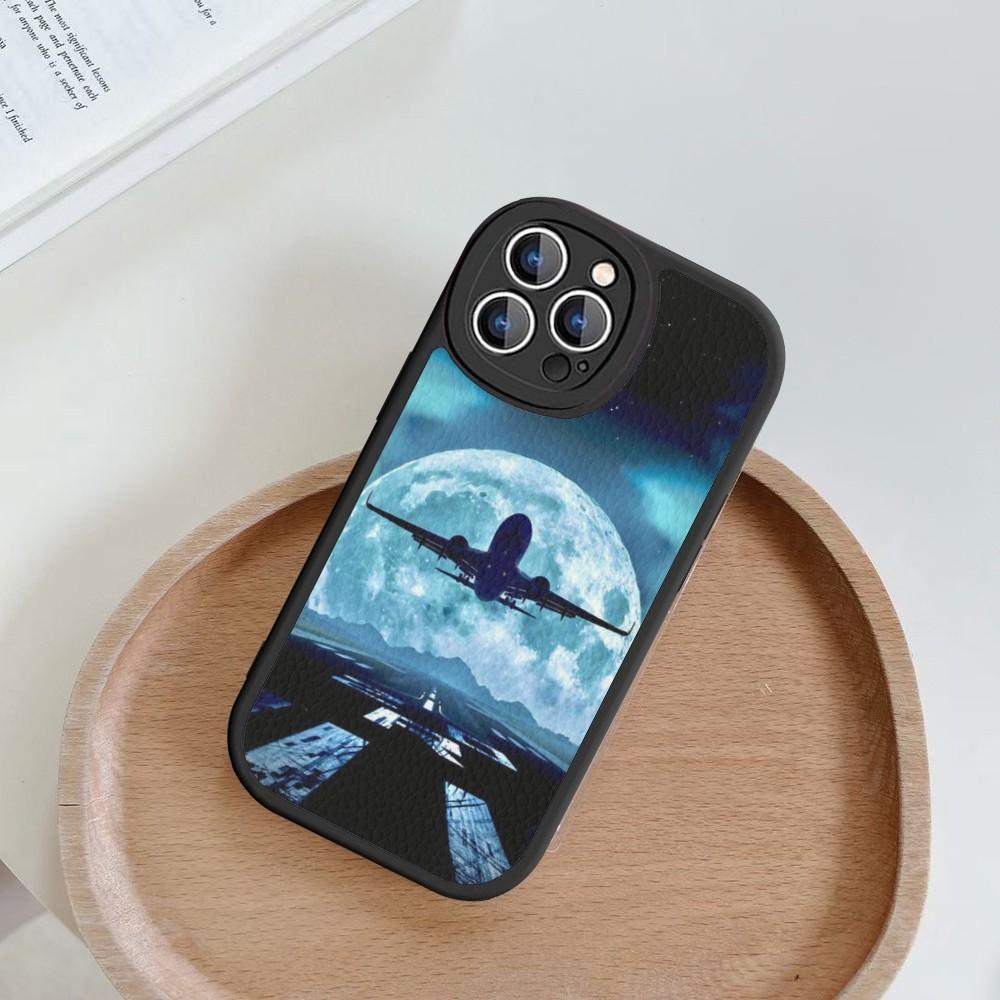 Чехол для телефона Самолет Самолет Жесткая Кожа Для iPhone 14 13 12 Mini 11 14 Pro Max Xs X Xr 7 8 Plus Fundas