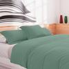 Housse de couette en coton 57 fils 240x220 cm Uni vert eau, par Soleil d'Ocre