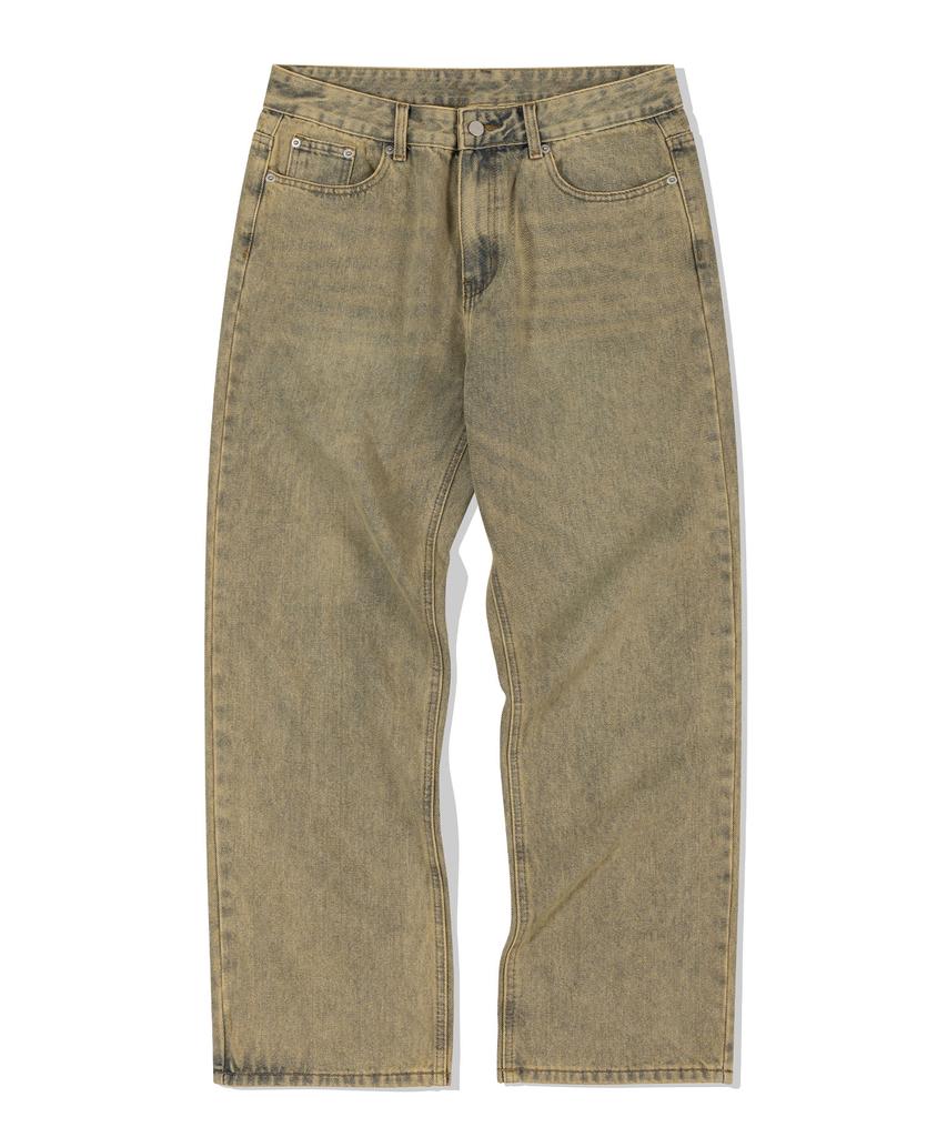 DE GRAND MATIN Washed Denim Pants_Sand