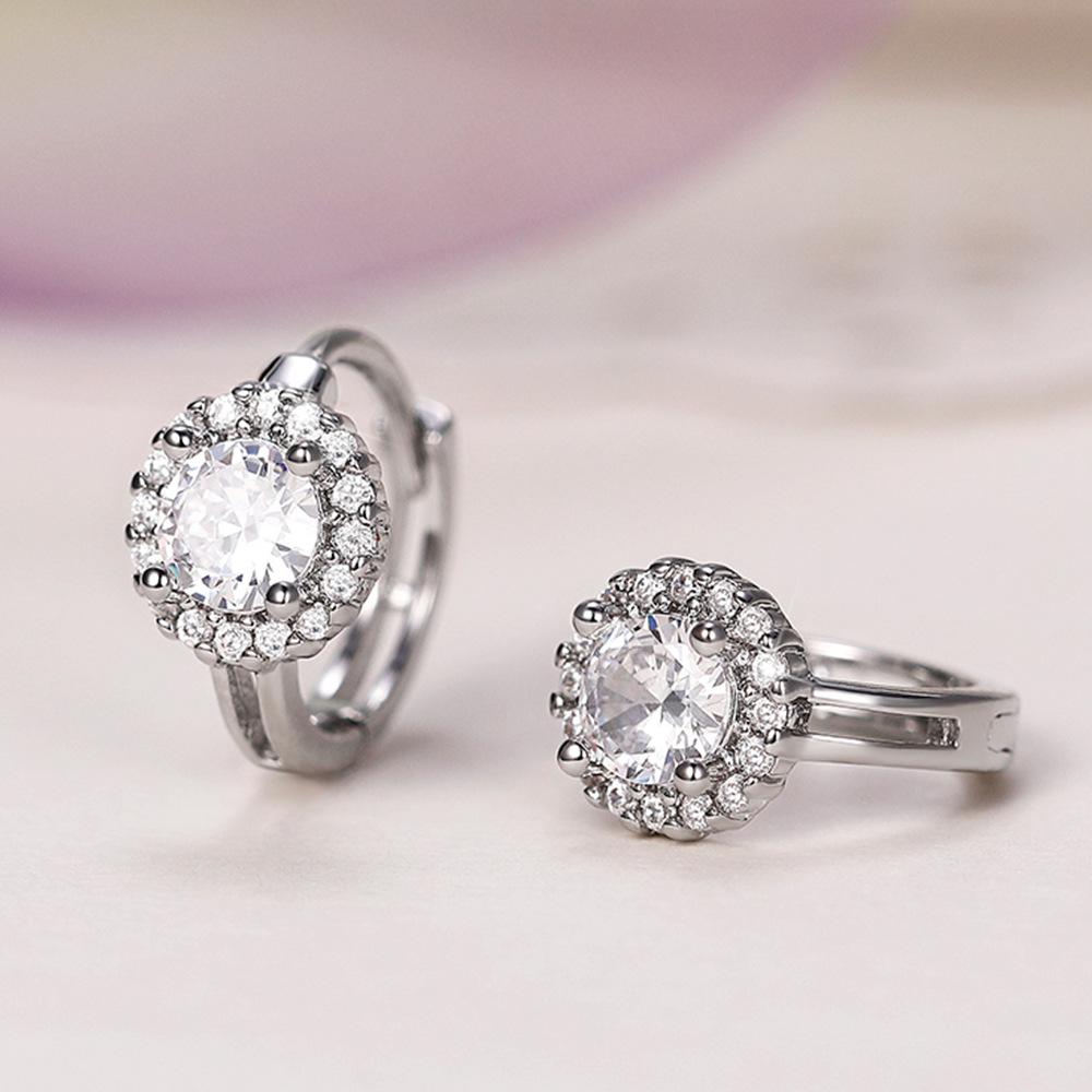 Серьги Cao Shi из меди с микроинкрустацией цирконами и полным бриллиантовым покрытием, золотистые - Модные украшения в стиле INS, подходящие ко всему