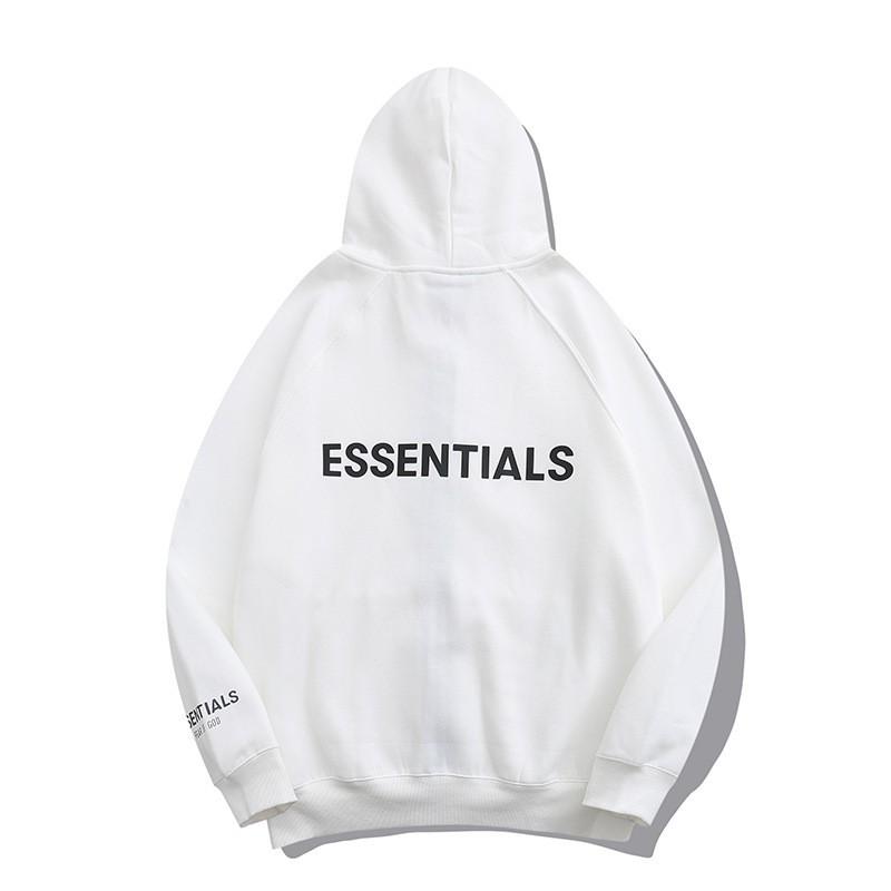Essentials Zip-Up Hooded Sweatshirt Unisex Oversized Streetwear Cotton Pullover Fall Casual Jacket