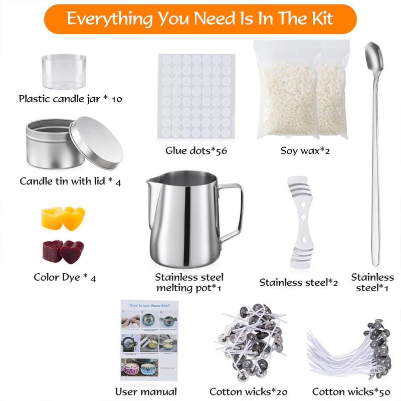 28 шт. ручной работы набор для изготовления ароматических свечей безопасный антикоррозийный антикоррозионный набор для изготовления свечей для