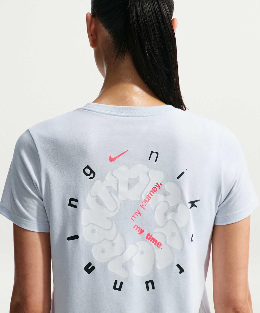 NIKE Dri-Fit Running T-Shirt W - Pure Platinum / Ir6467-043