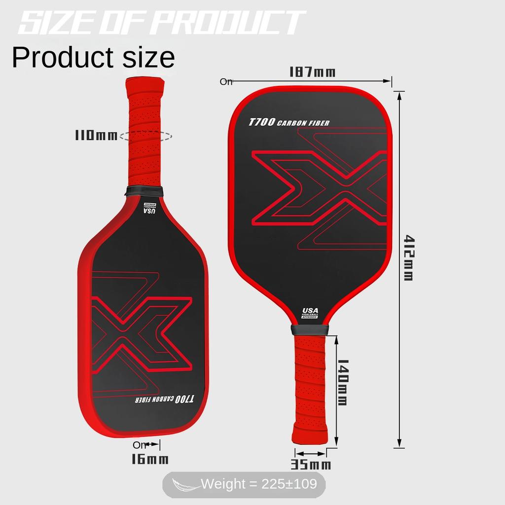 Carbon Fiber for Pickleball Paddle T700 16mm Hot Selling Cloth Pattern Frosted Hollow Pattern Outdoor Sports Source Factory