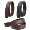 120cm Craft DIY No Buckle Belt Replacement Automatic Buckle Band Body Durable Genuine Leather Belt