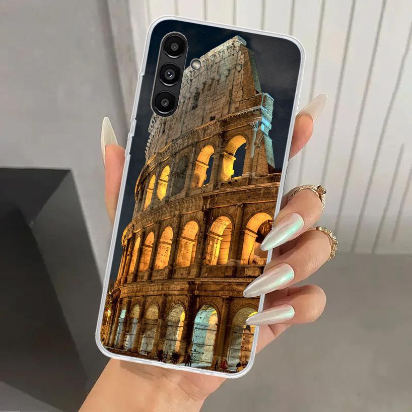 Чехол для телефона с изображением Римского Колизея для Samsung Galaxy A17 A16 A37 A26 A36 A57 A56 A15 A25 A35 A55 A14 A24 A34 A54 A13 A23 A33 A53 Galaxy