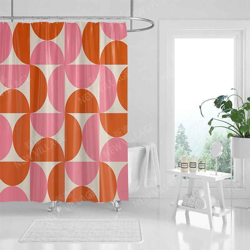 Waterproof Fabric Shower Curtains Bathroom Curtain Accessories 180x200 Bath Curtain for Shower 240*236 Nordic Boho Decoration