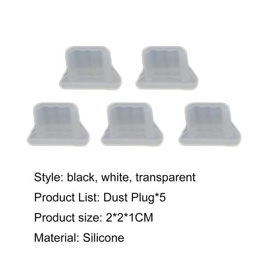 5 шт. Мини-пылезащитная заглушка для зарядного устройства телефона, силиконовая пылезащитная заглушка Micro-USB