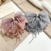 1pc Korean Style Atmospheric Leopard Print Bow Ribbon Half-Tied Hair Ponytail Clip Hair Accessory Atmospheric Volume-Enhancing Hair Clip