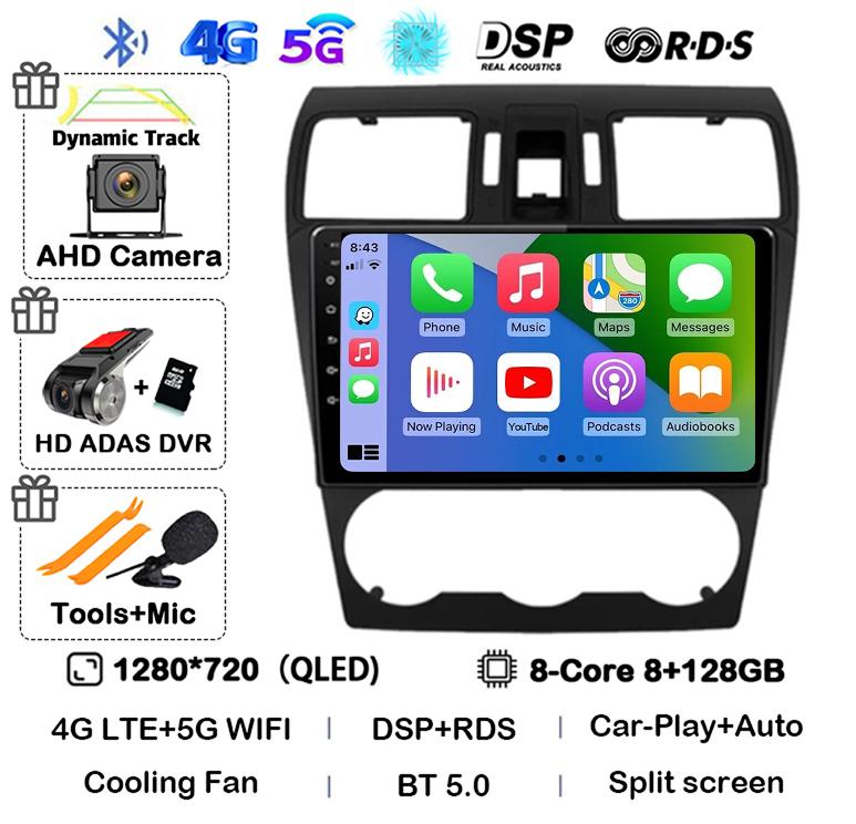 Android 14 Carplay Для Subaru Forester 4 SJ XV 2012 2013 2014 2015 Автомагнитола Мультимедийный проигрыватель GPS Стерео Камера 360 Головное устройство