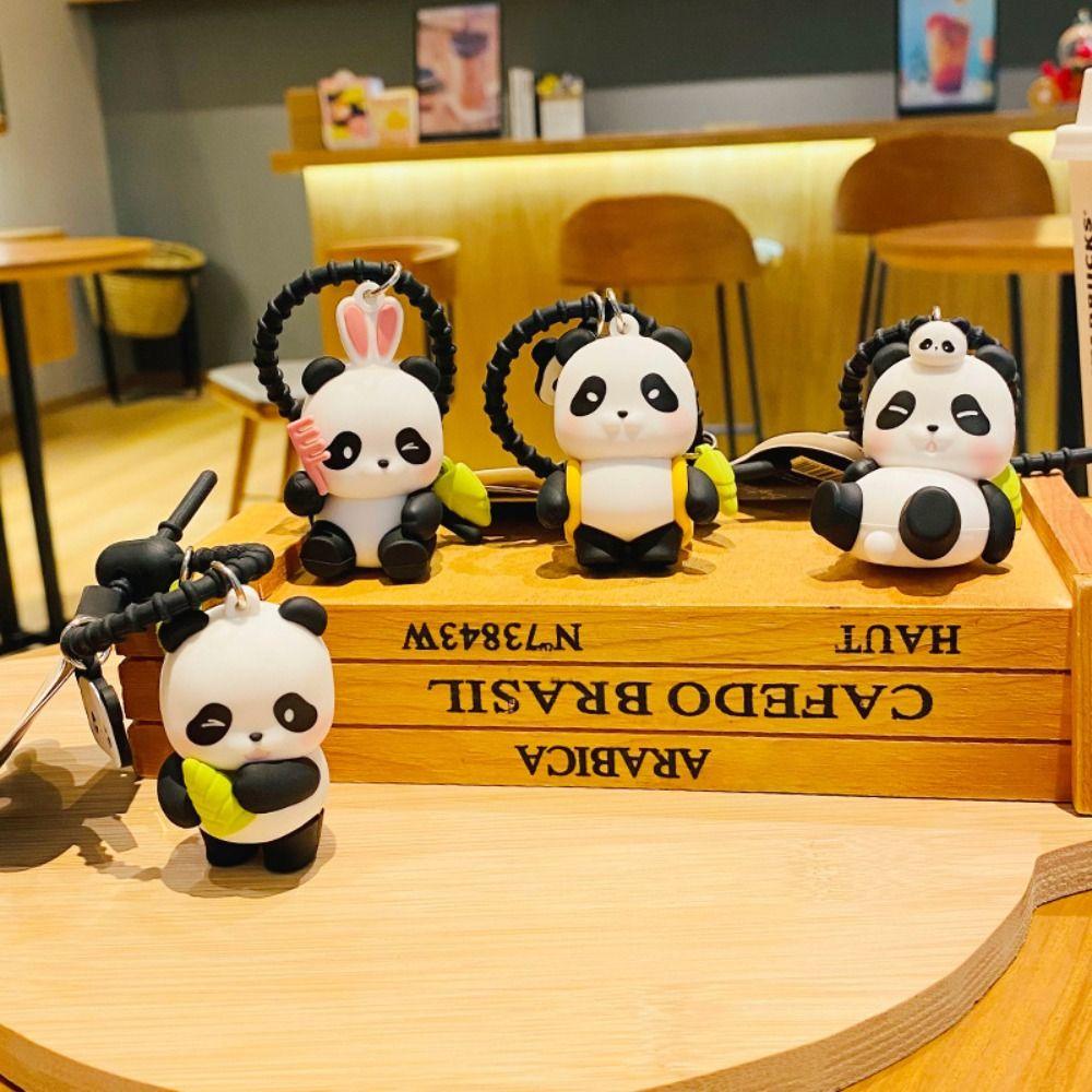 Панда Пенда Автомобильные Брелоки ПВХ Панда Пара Брелок Брелок Брелок Панда Брелок Детская Игрушка