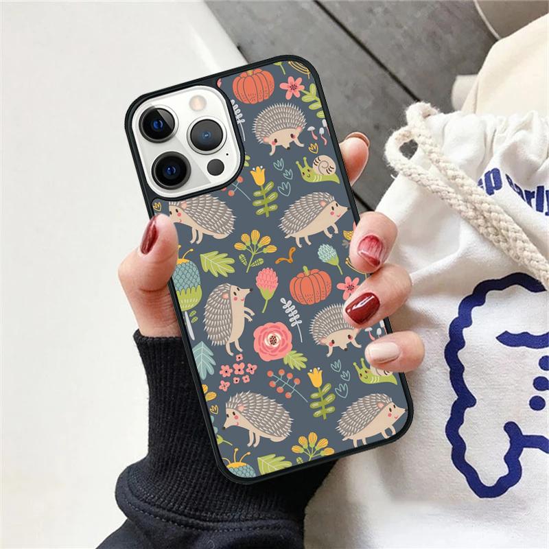 Милый цветной чехол для телефона с ежиком Для iPhone 17 Air 15 16 Чехол 11 13 14 Pro Max 12 Plus Max Fundas